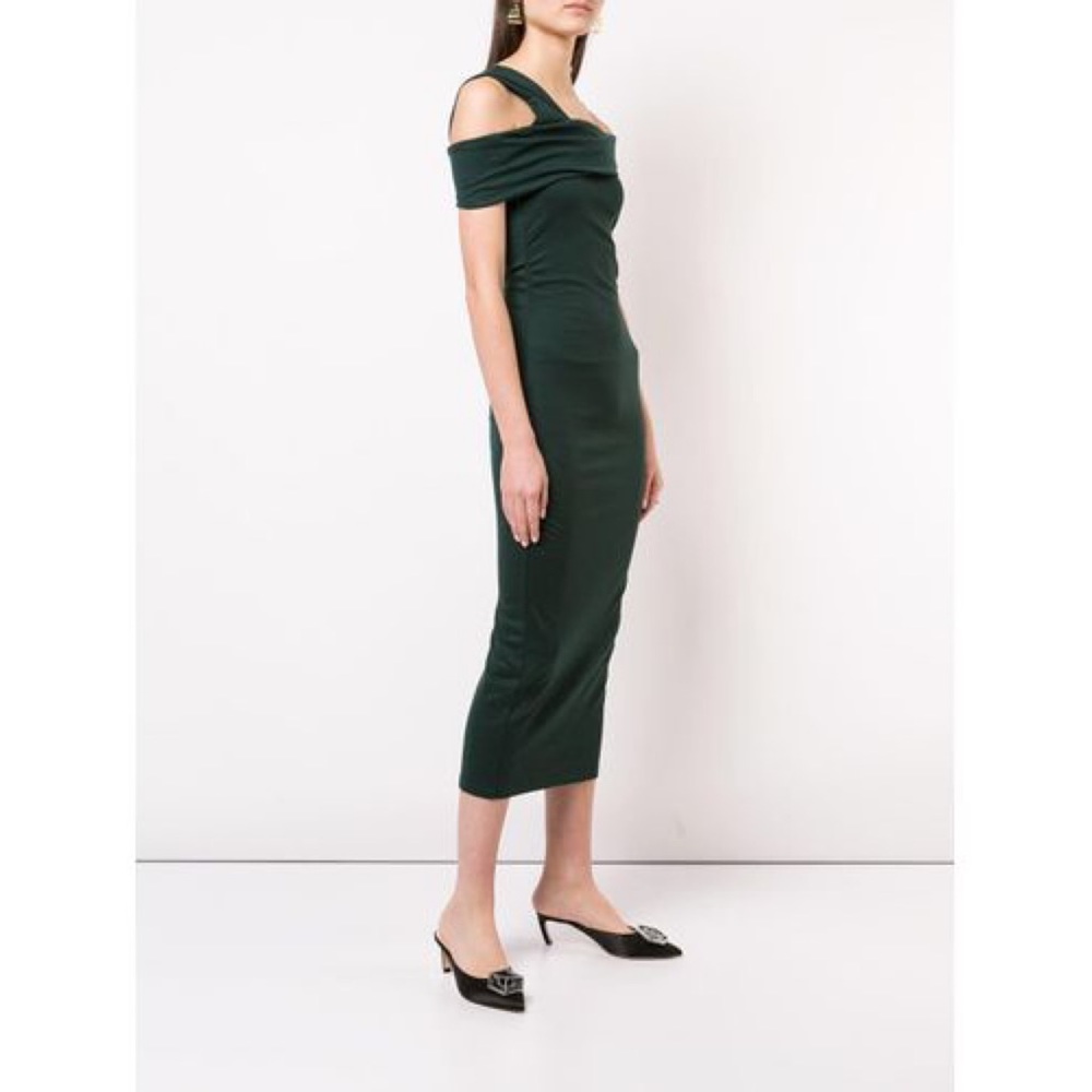 NWT Diane Von Furstenberg Bently Wool Dress Hunter - Picture 2 of 12